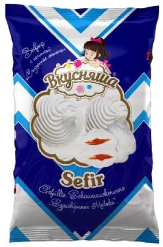 Schaumzuckerware "Vkusnasha" gefüllte mit gekochte Kondensmilch